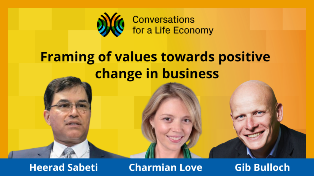 Framing of Values Towards Positive Change in Business